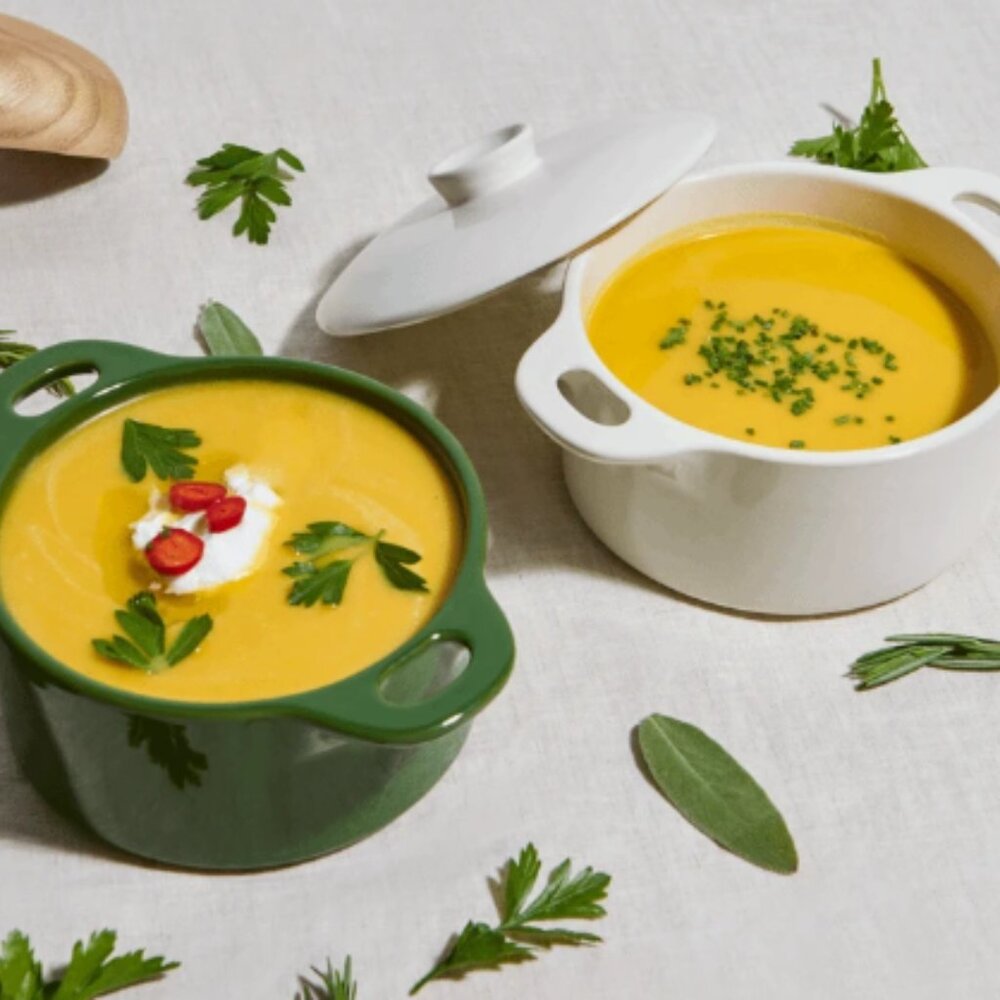 Mini Round Ceramic Cocotte Set - Picture 2 of 6